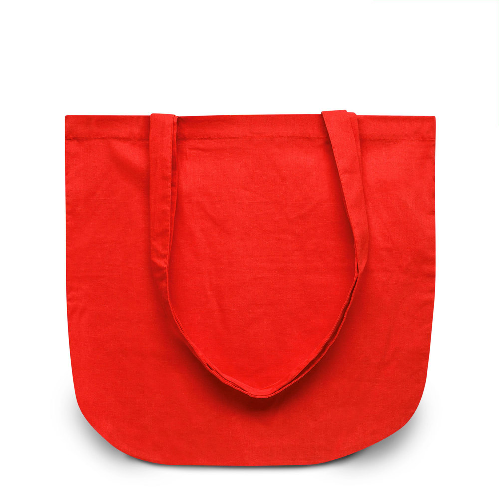 NEW YORK – Katoenen tas met ronde bodem - Rood