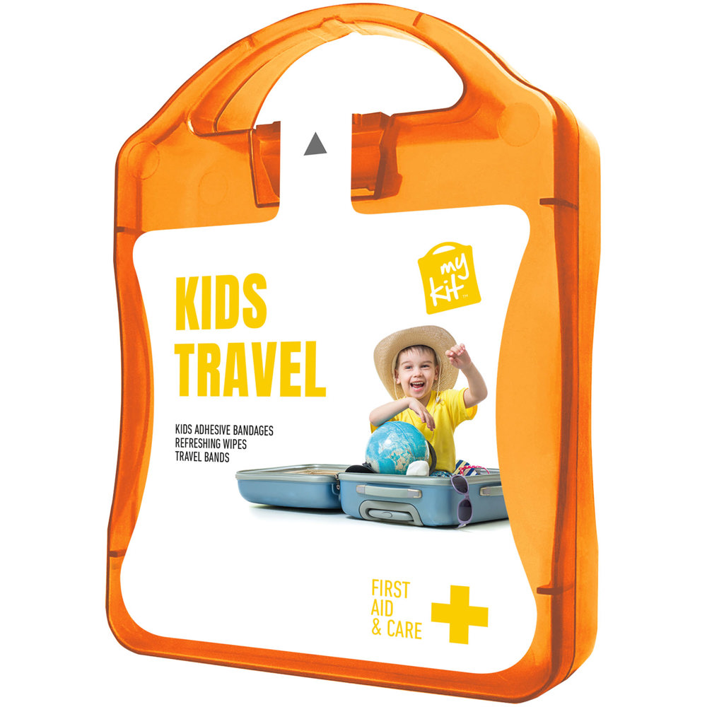 MyKit Reisset voor kinderen - Transparant oranje