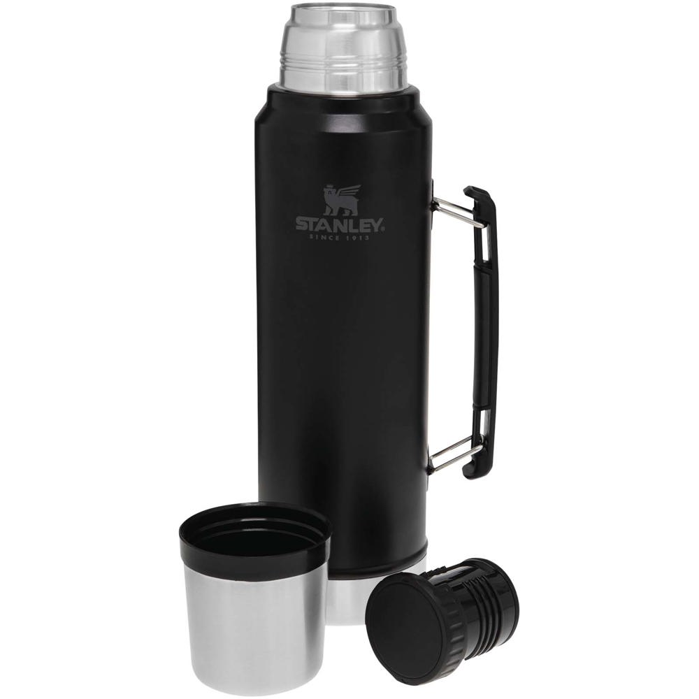 Stanley Classic 1000 ml fles - Mat zwart