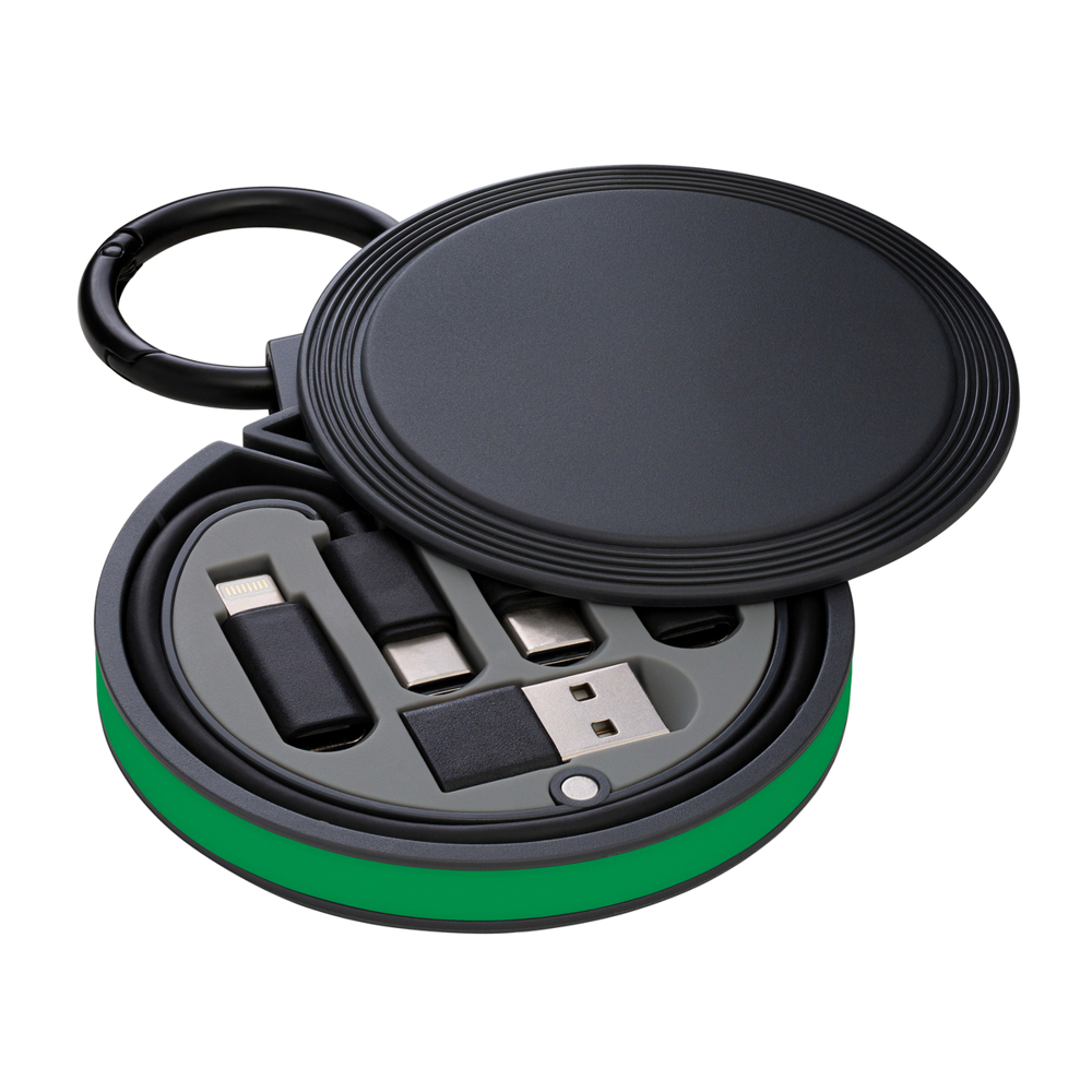 6 in 1 laadkabel REEVES-myCONVERTICS - groen, zwart