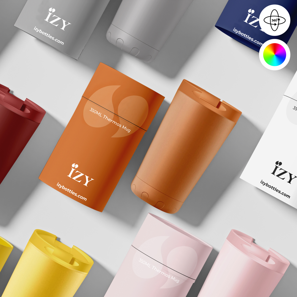 Thermosbeker / Koffiebeker - Oranje - 350 ml