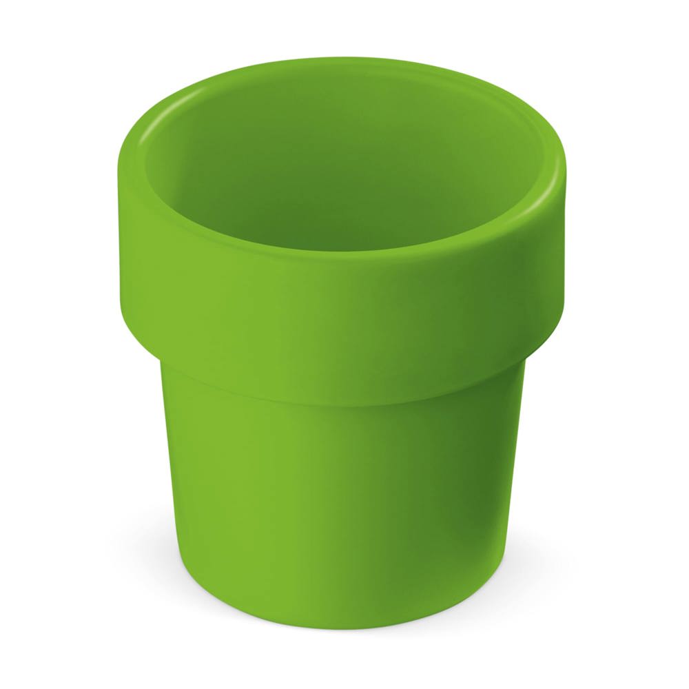 Hot-but-cool beker met aardbeien zaadjes - lichtgroen