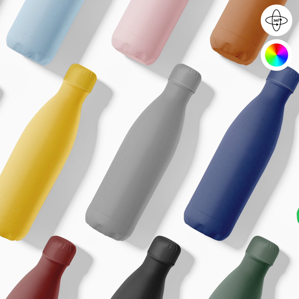 Thermosfles / Drinkfles - 500 ml - Grijs