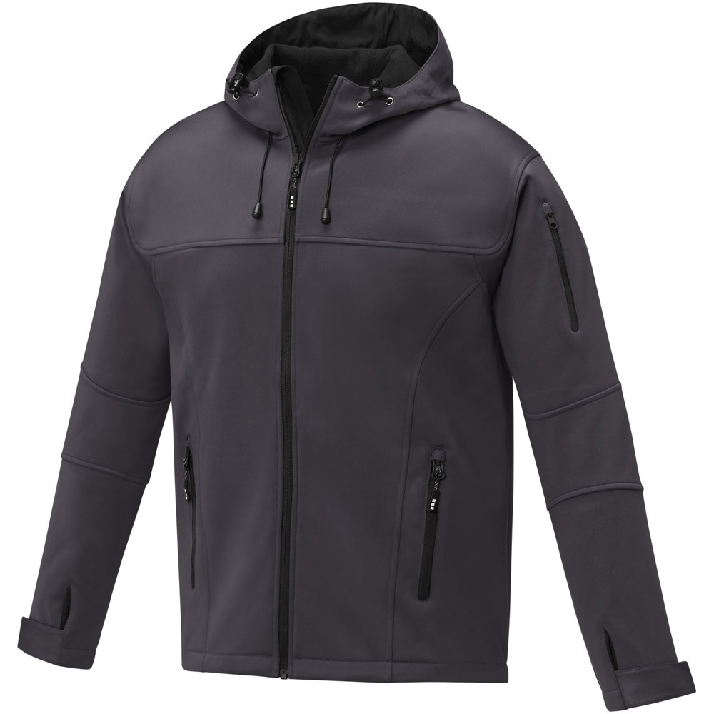 Match softshell heren jas - Stormgrijs