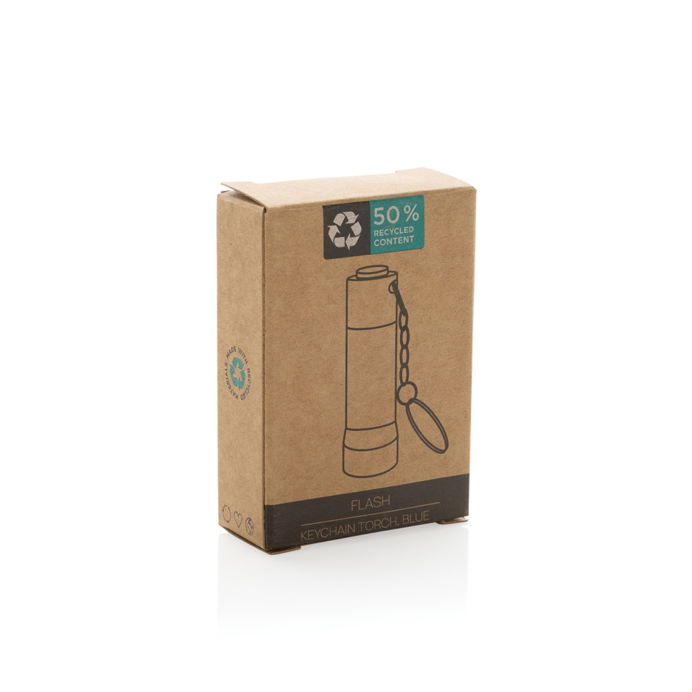 Flash RCS gerecycled aluminium sleutelhanger zaklamp