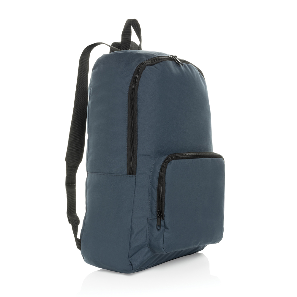 Dillon AWARE™ RPET opvouwbare klassieke rugzak - donkerblauw (± PMS 19-3932TCX)