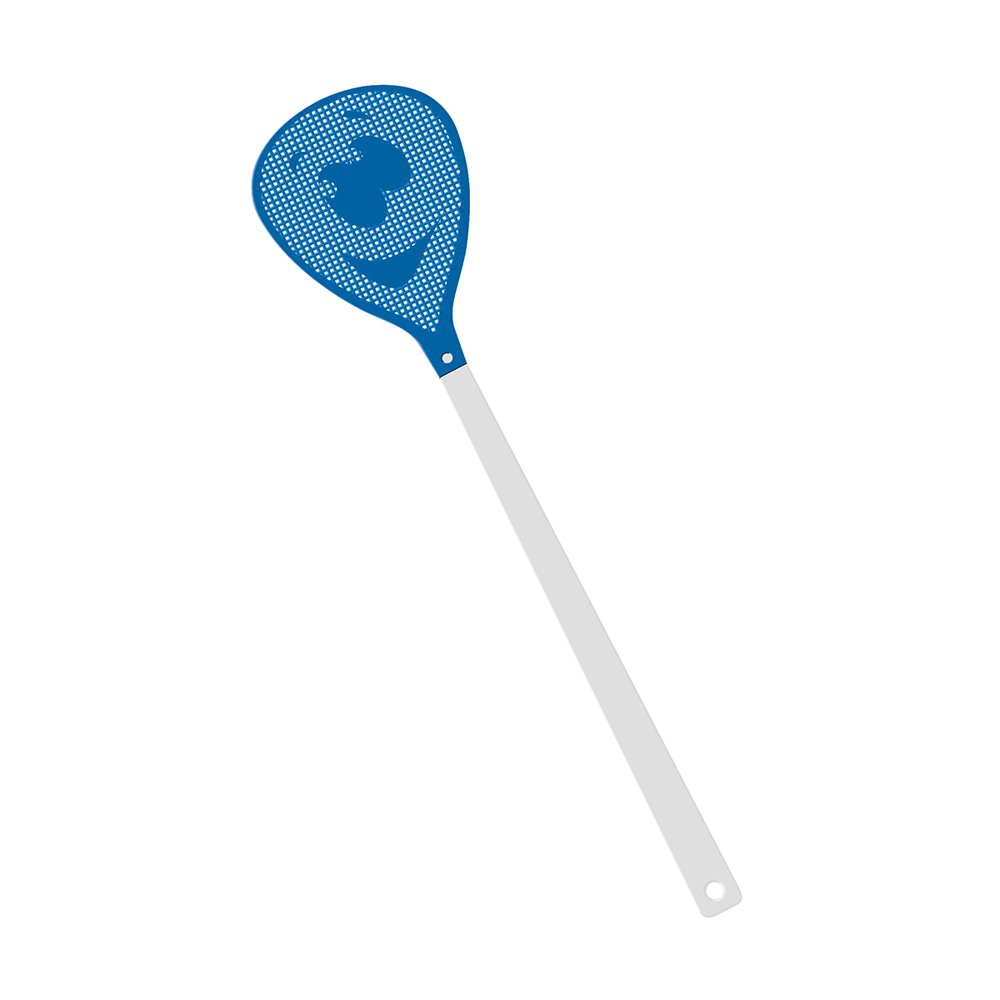 Vliegenmepper "gezicht" - Wit/blauw