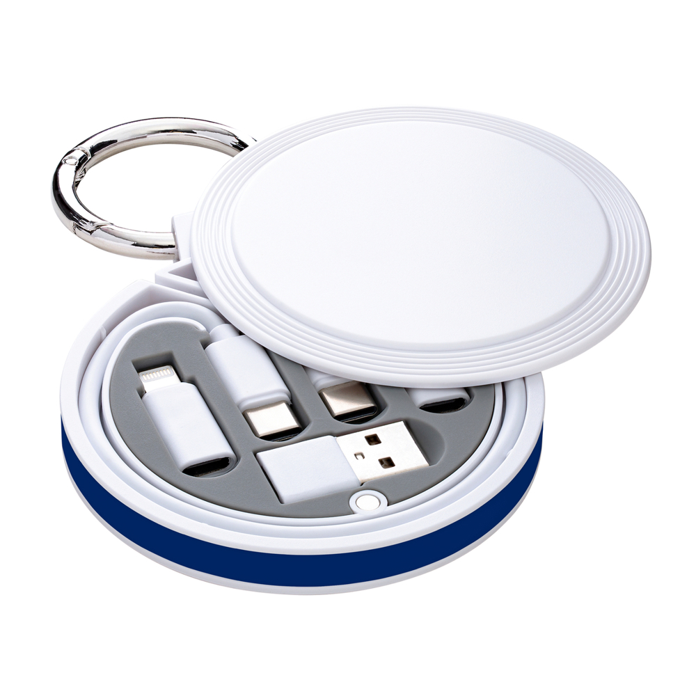 6 in 1 laadkabel REEVES-myCONVERTICS - donkerblauw, wit