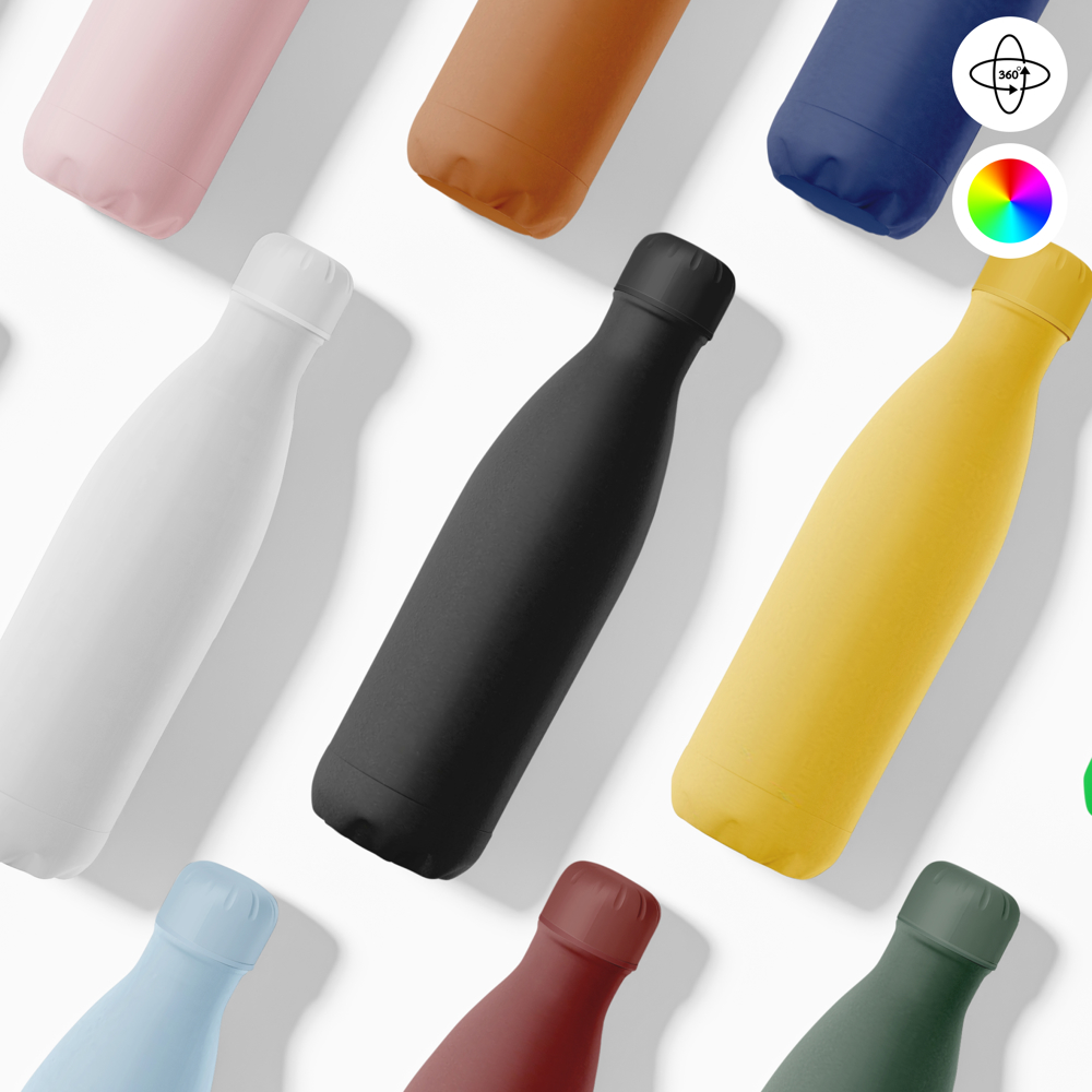 Thermosfles / Drinkfles - 500 ml - Zwart