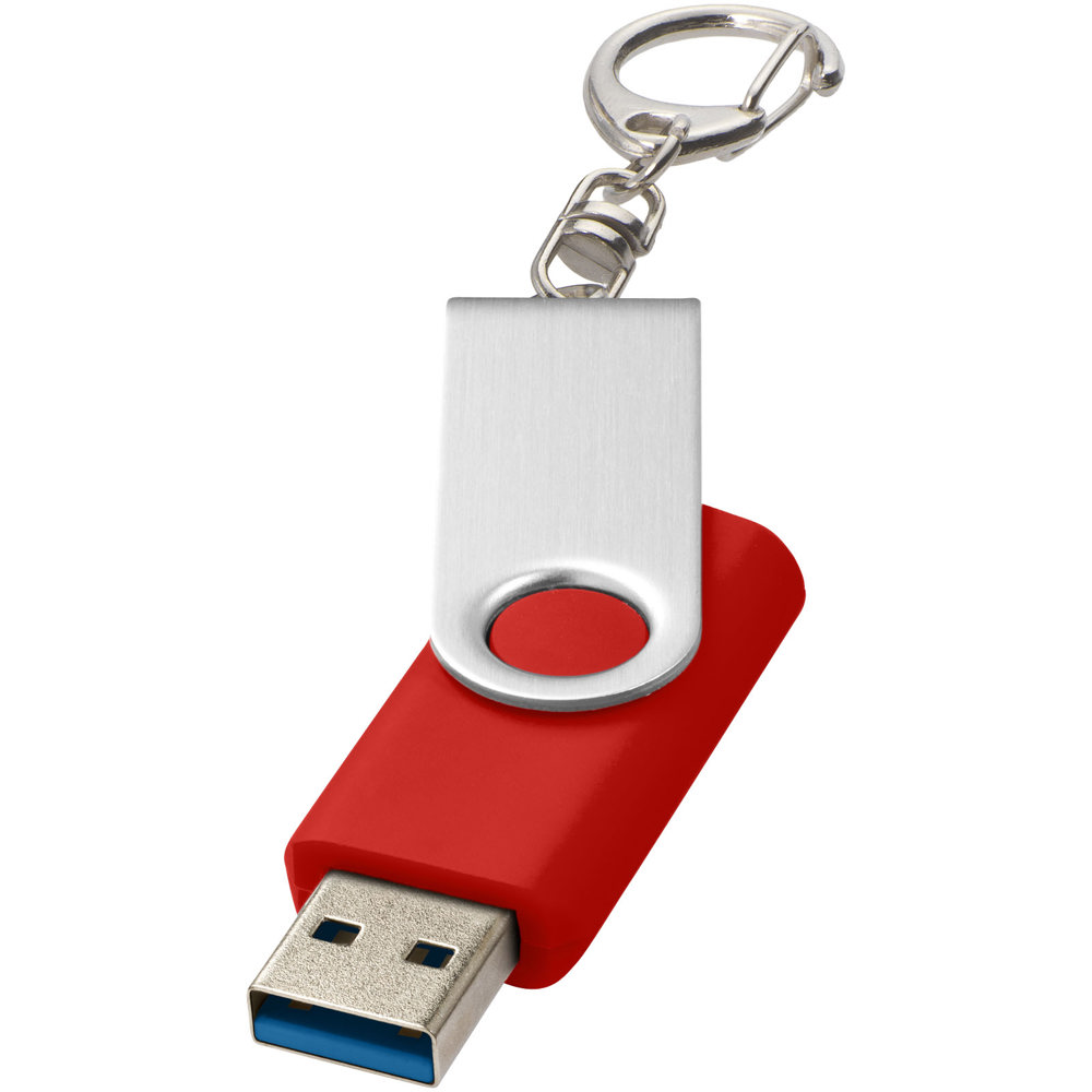 Rotate USB 3.0 met sleutelhanger - Felrood