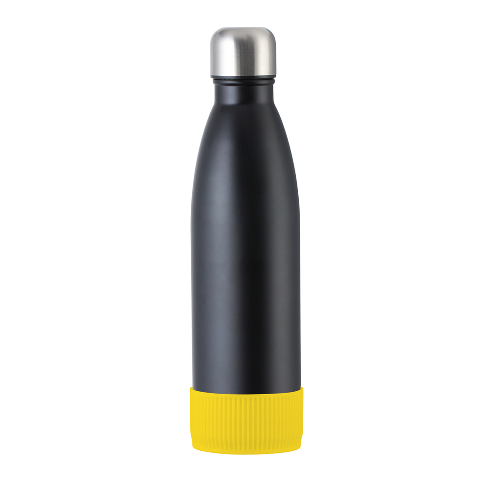 Fles RETUMBLER-myTOULON - geel, zwart, zilver