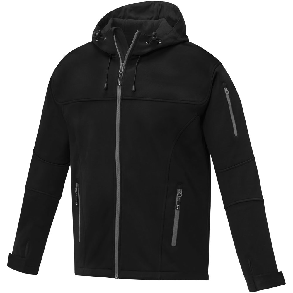 Match softshell heren jas - zwart