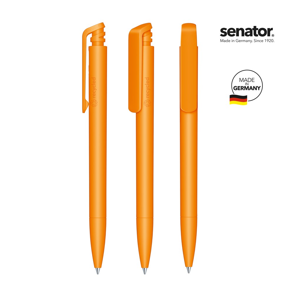 senator® Trento Matt Recycled retractable pen - oranje 151