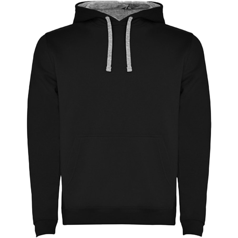 Urban 280 g/m² hoodie voor heren - Zwart, Gemêleerd grijs