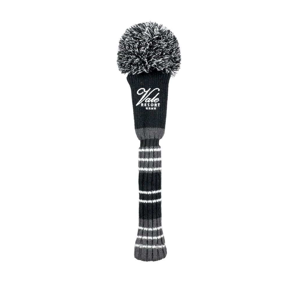 Pom pom headcover driver - zwart