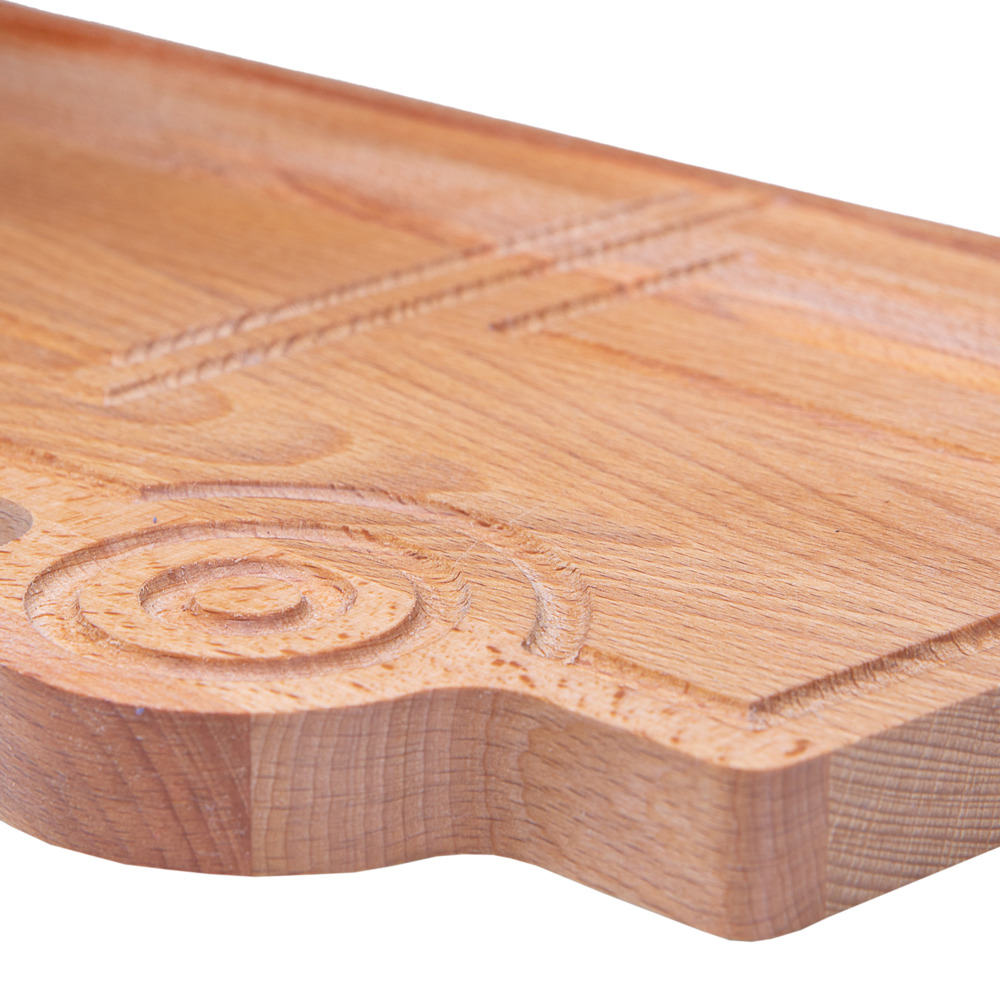 Plank vrachtwagen beuken 40x20 cm