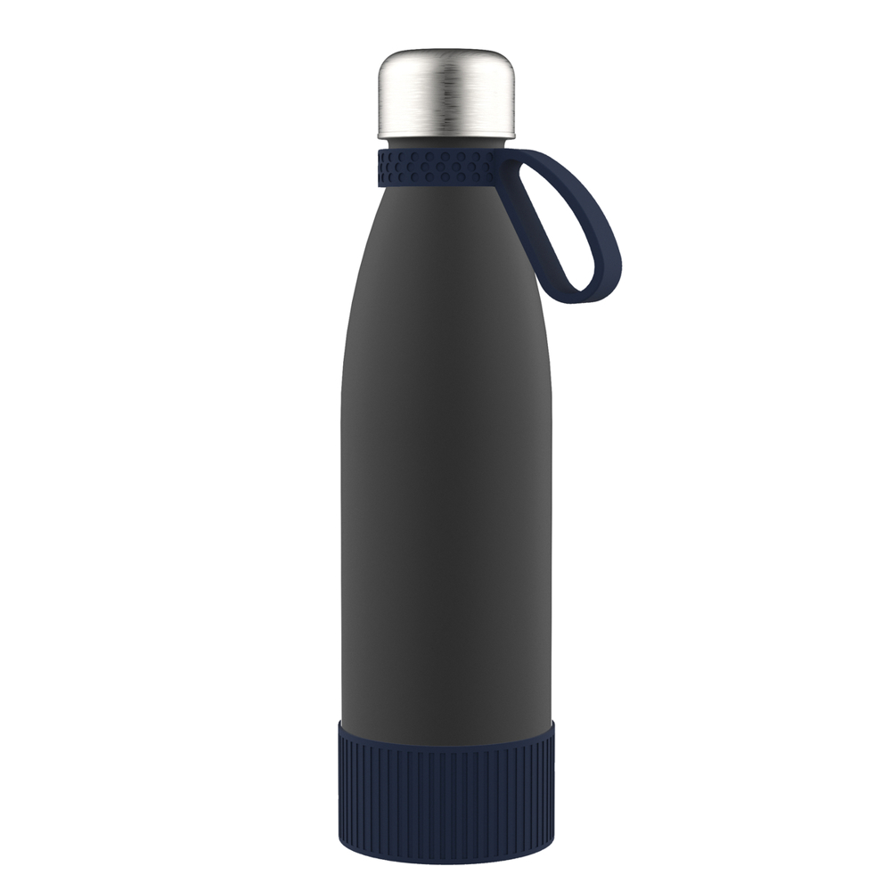 Fles GLASS - zwart, navy