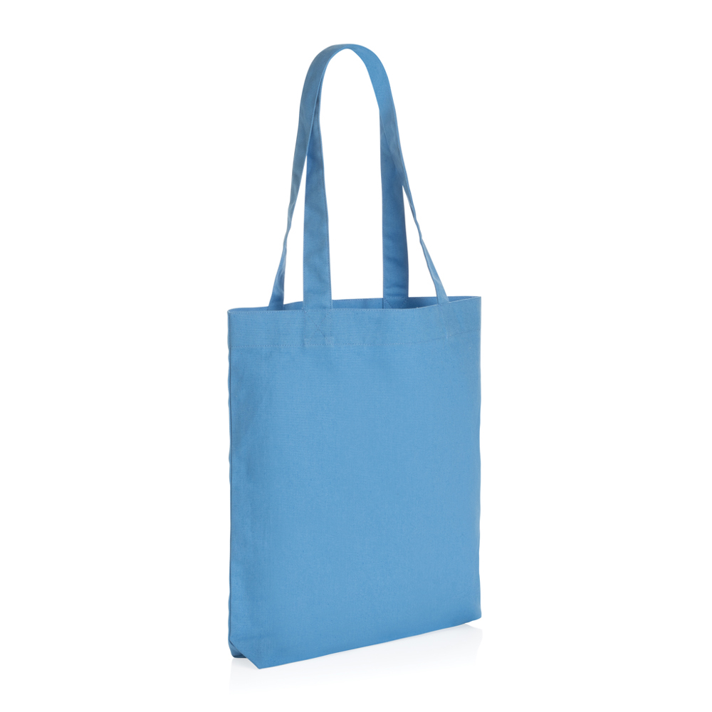 Impact Aware™ recycled canvas draagtas 285gsm - tranquil blue (± PMS 17-4139TCX)