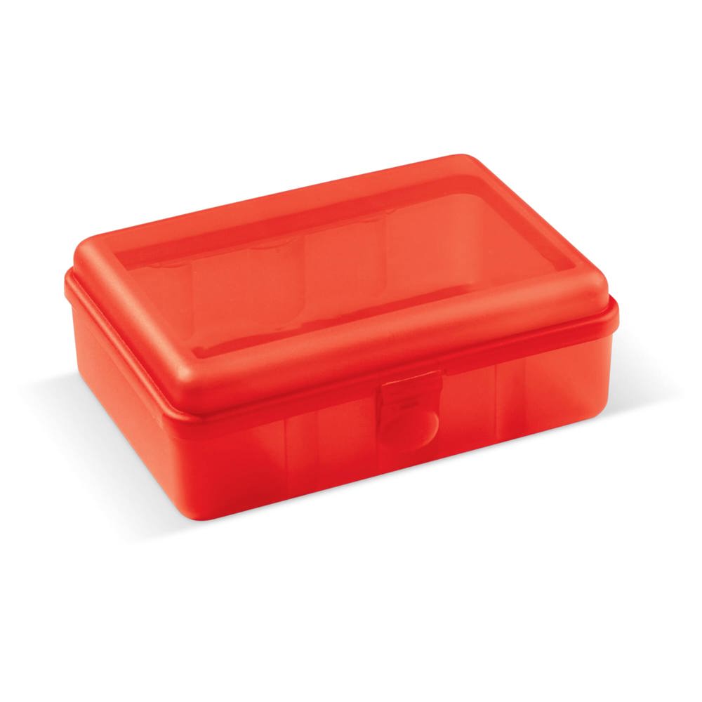 Lunchbox one 950ml - Transparant / Rood