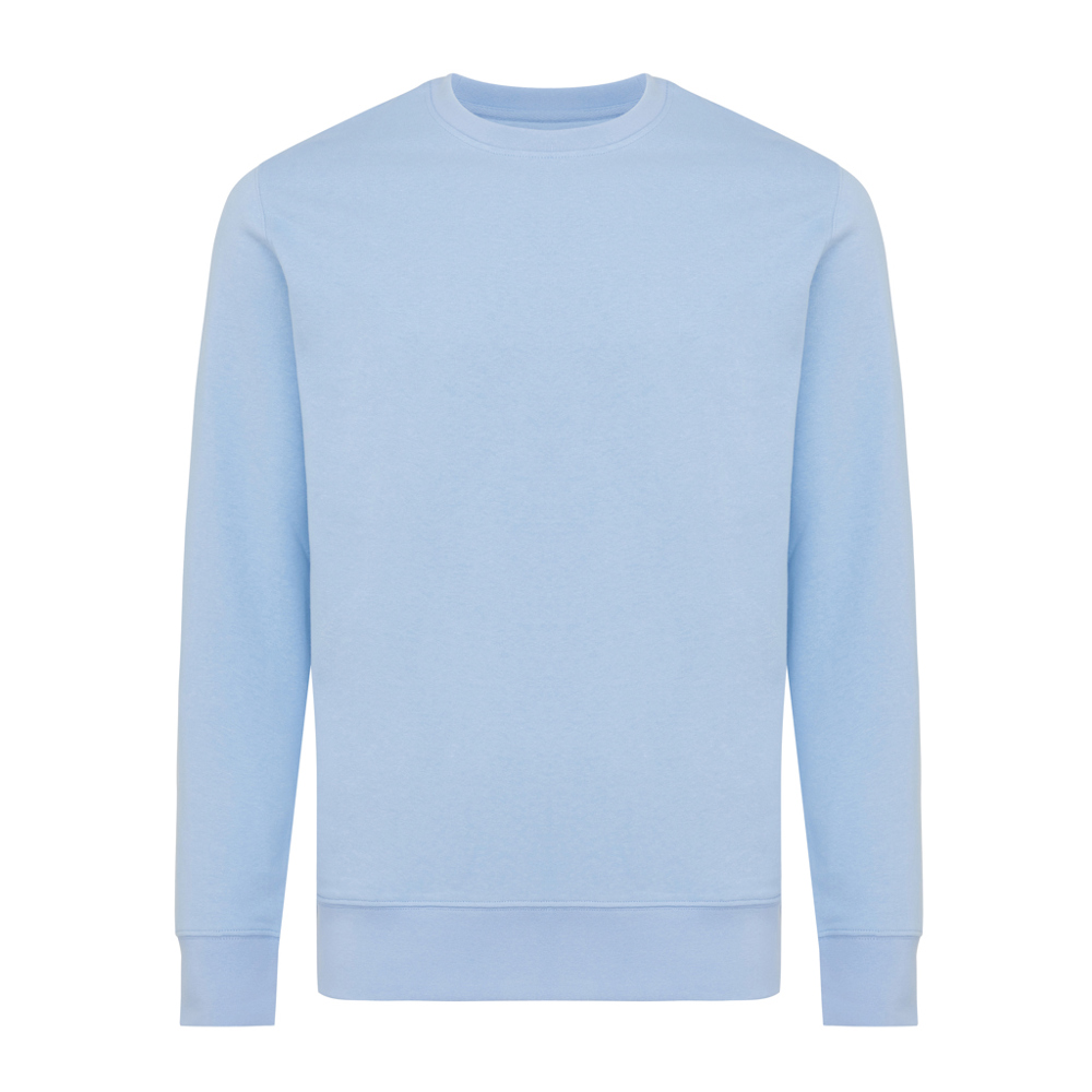 IQONIQ Etosha lichtgewicht gerecycled katoen sweater - sky blue (± PMS 15-3930 TCX)
