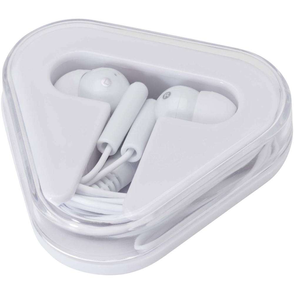 Rebel oordopjes met opbergdoos van gerecycled plastic - Wit