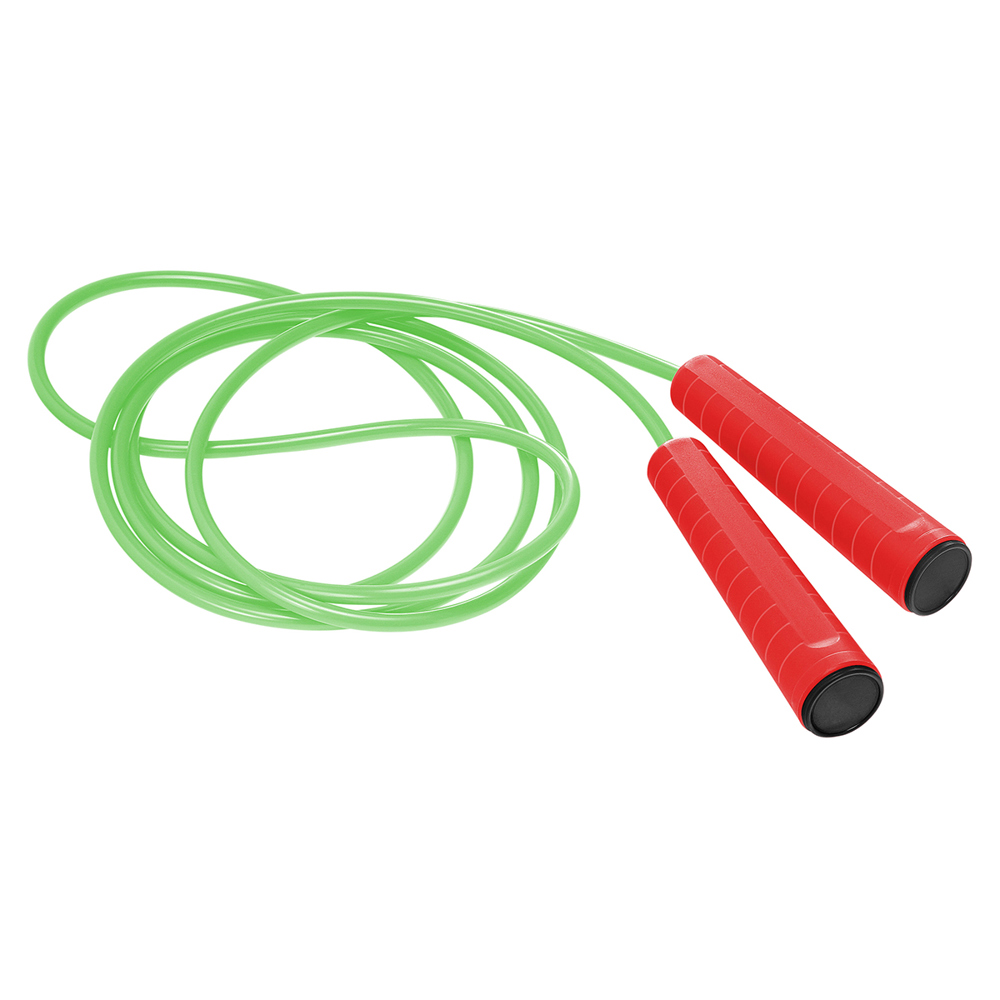 Springtouw - rood/zwart/neongroen