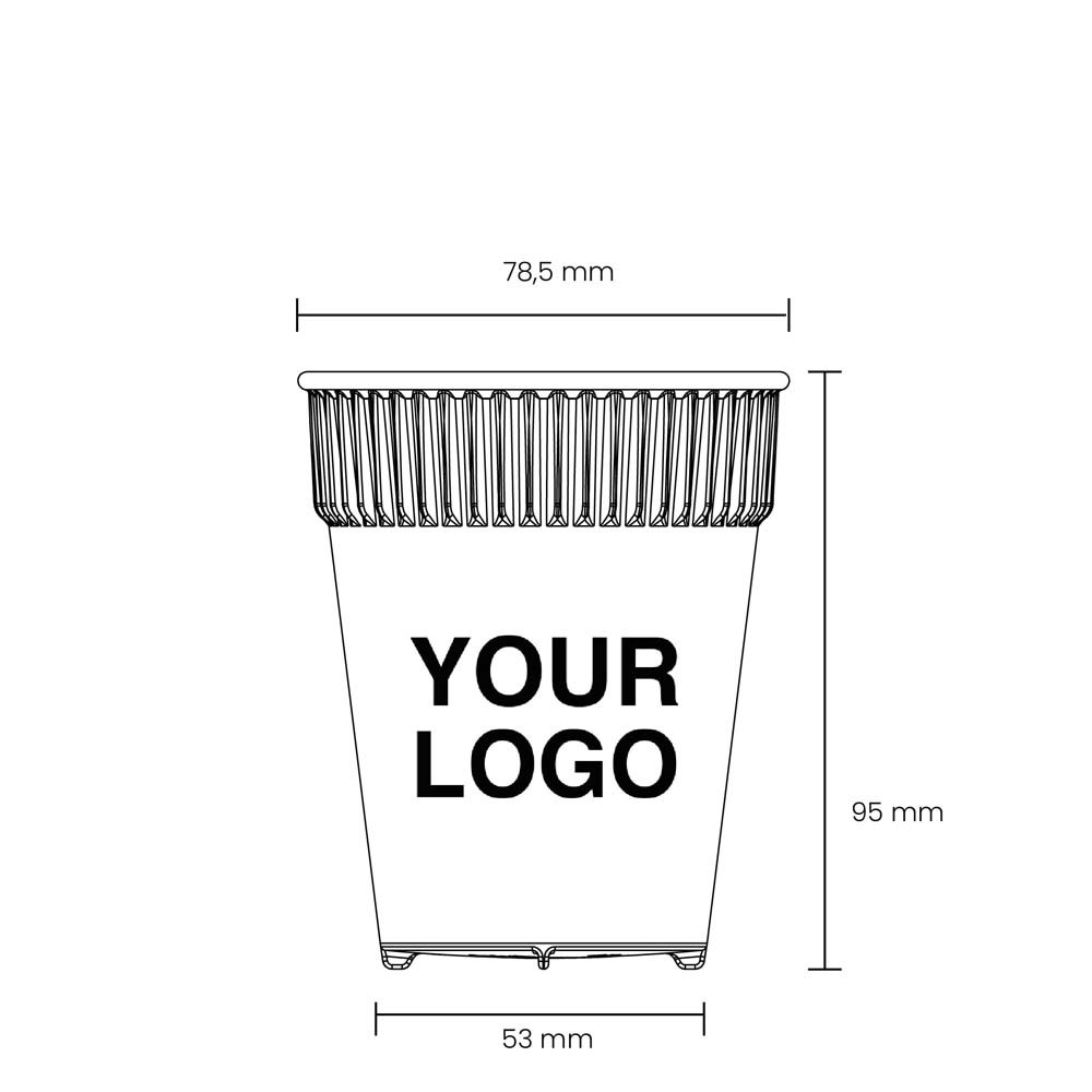 Hot cup, 200 ml Per 100 stuks