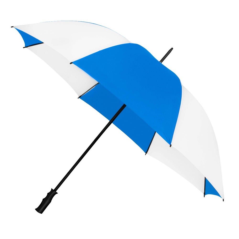 FALCONETTI - Golfparaplu - Handopening - Windproof -  125 cm - Kobalt blauw / Wit (± PMS 293C)