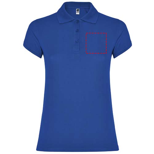Star 200 g/m² damespolo met korte mouwen