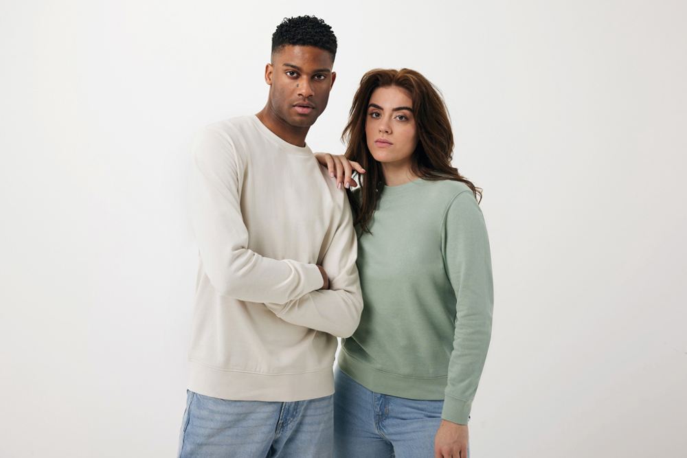 IQONIQ Etosha lichtgewicht gerecycled katoen sweater