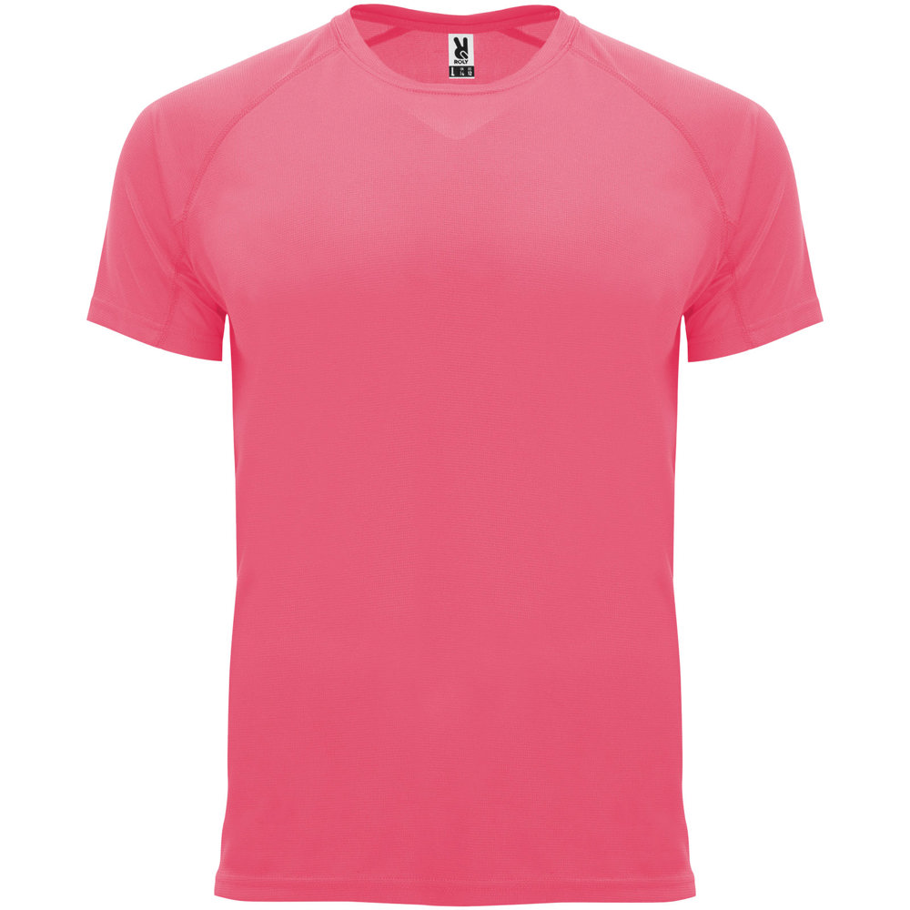 Bahrain 135 g/m² sportshirt met korte mouwen voor heren - Fluor lady pink