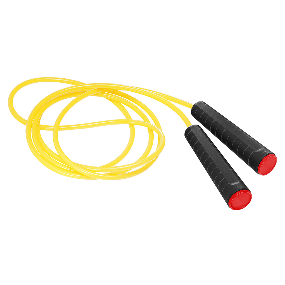 Springtouw - zwart/rood/neongeel