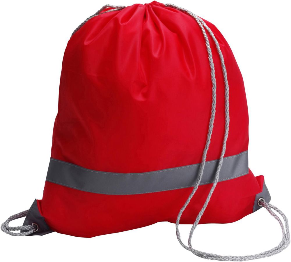 Polyester (190T) trekkoord rugzak Sylvie - Rood