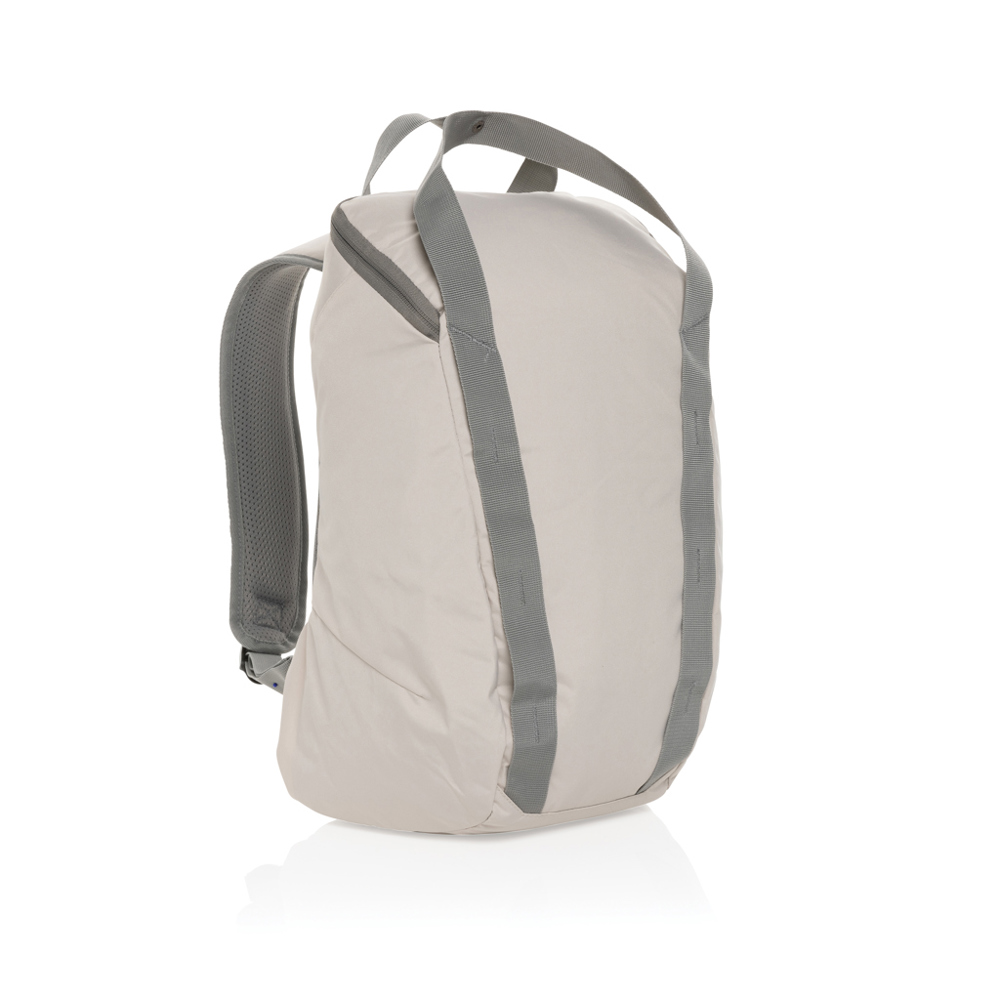 Sienna AWARE™ RPET everyday 14" laptop rugzak - beige (± PMS Warm Grey 1)