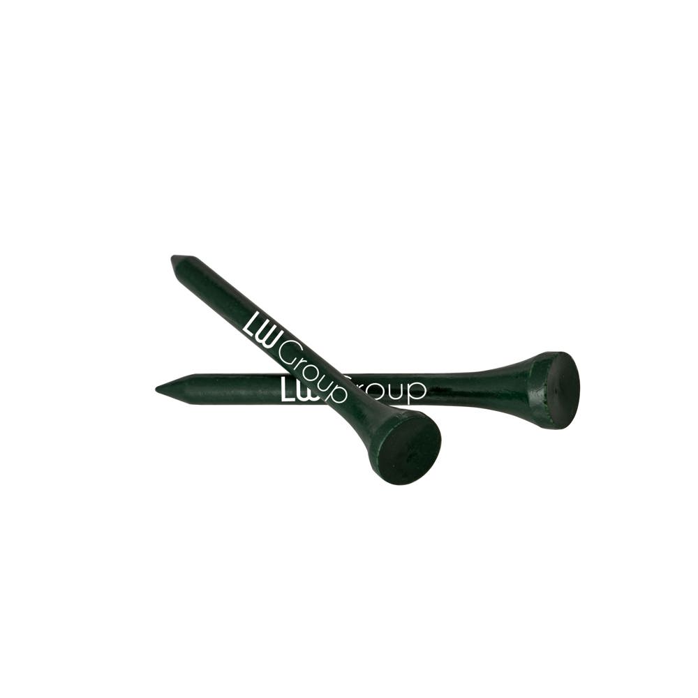 Bamboe houten tee 70 mm - donkergroen