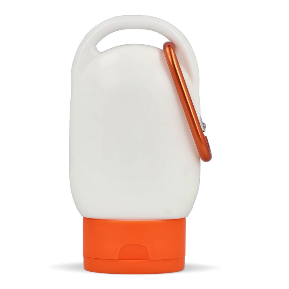 Zonnebrandlotion met Karabijnhaak SPF30 Gerecycled Materiaal - oranje