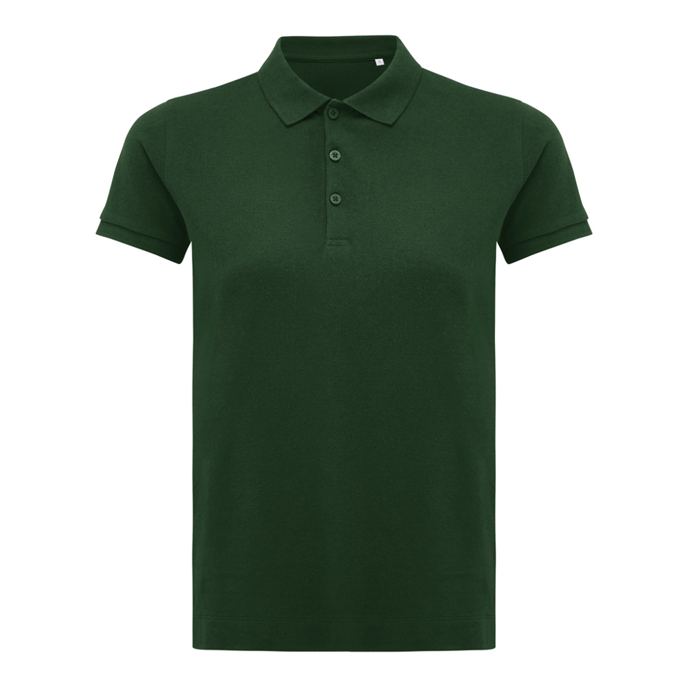 IQONIQ Yosemite dames recycled katoen pique polo - forest green (± PMS 19-5920TCX)