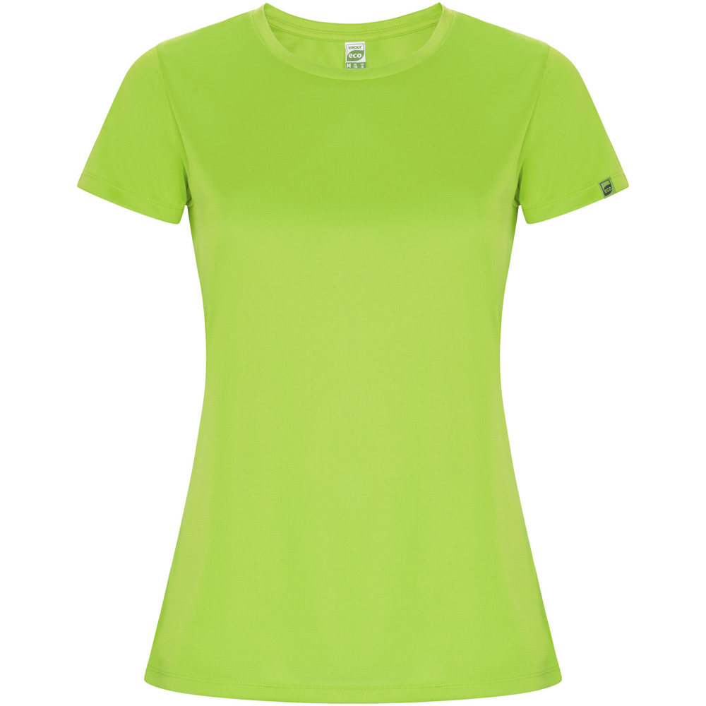 Imola 135 g/m² sportshirt met korte mouwen voor dames - Fluor groen