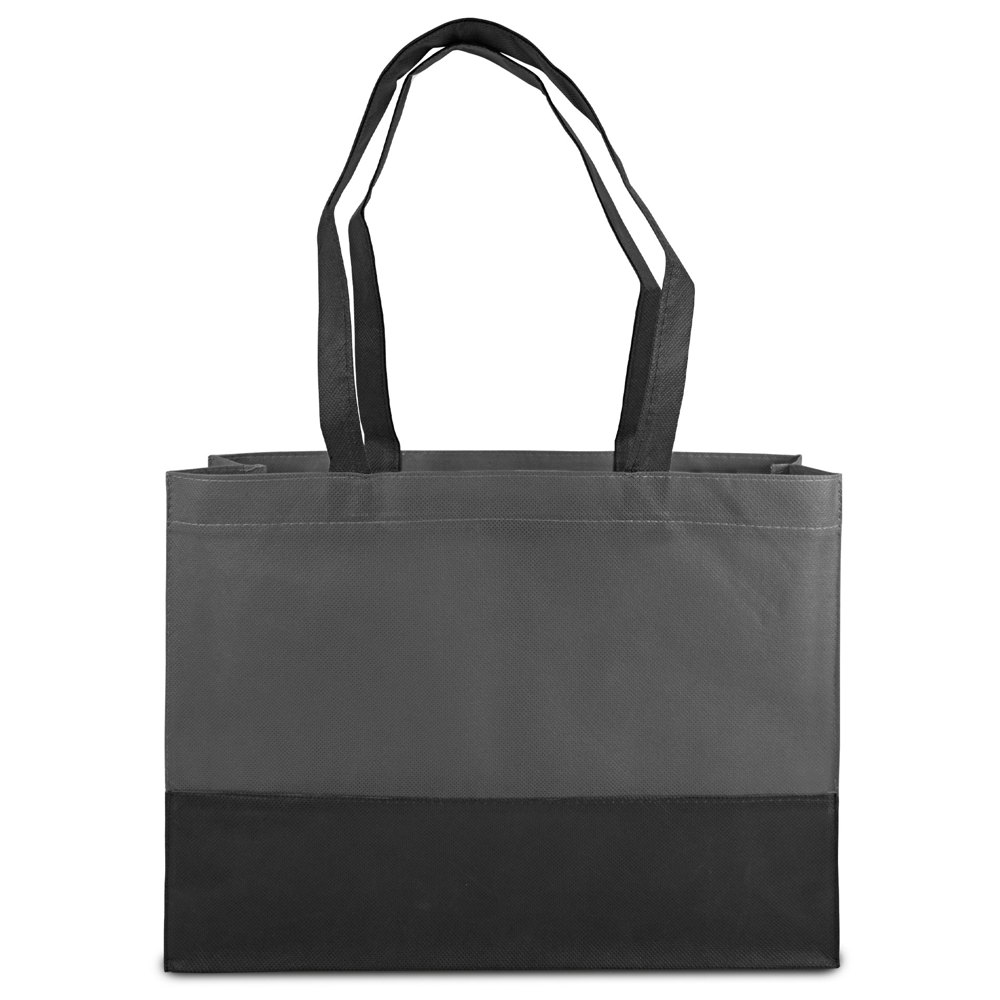 ROMA – Shopper met bodem- en zijvouwen - Antraciet/Zwart