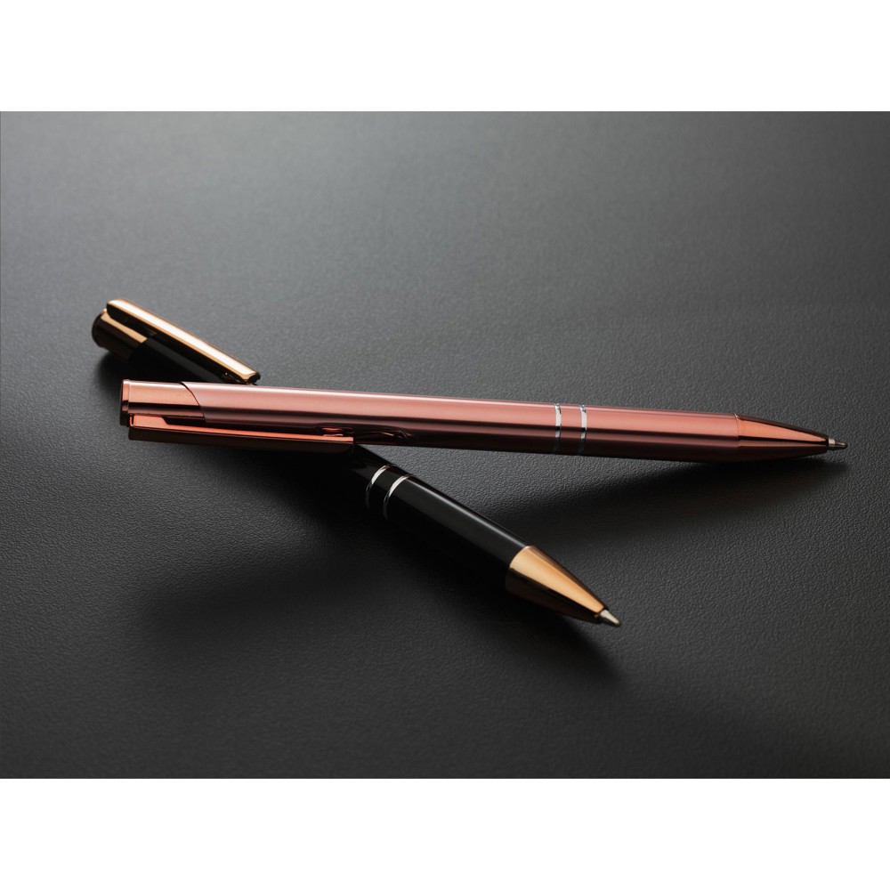Ebony RCS Recycled Alu Rose Gold pennen