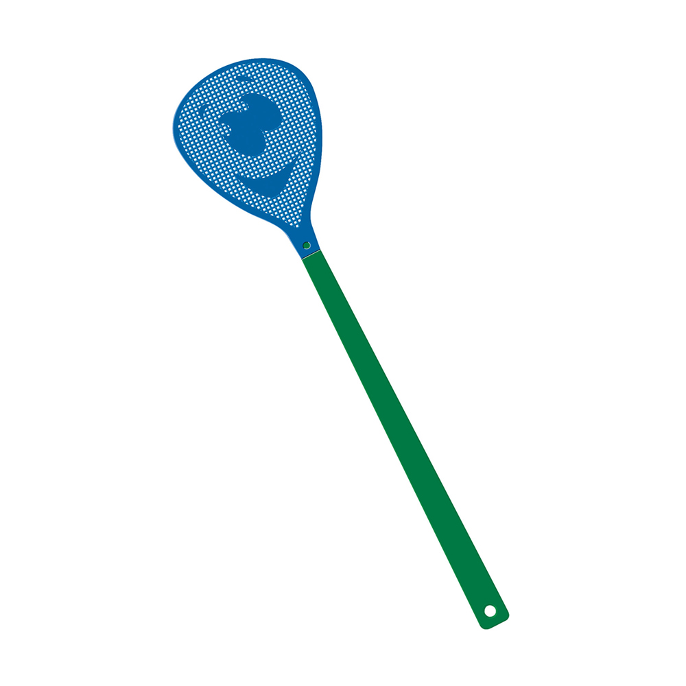 Vliegenmepper "gezicht" - groen/blauw