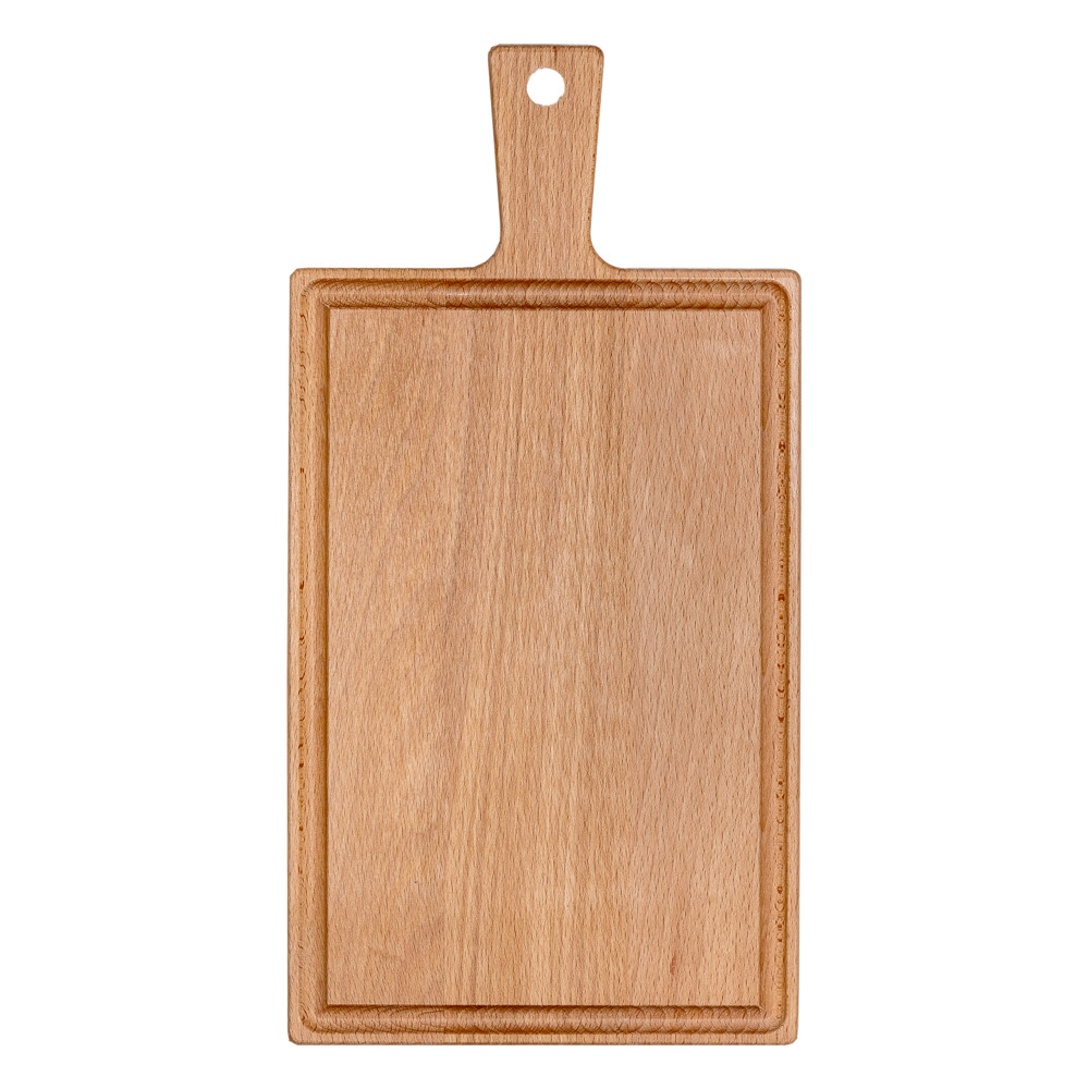 Plank met handvat beuken 33x16 cm