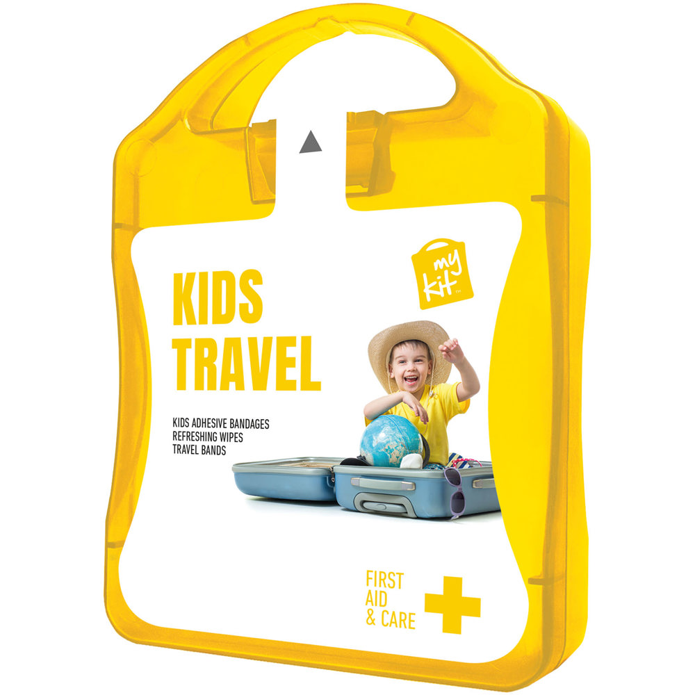 MyKit Reisset voor kinderen - Transparant Geel