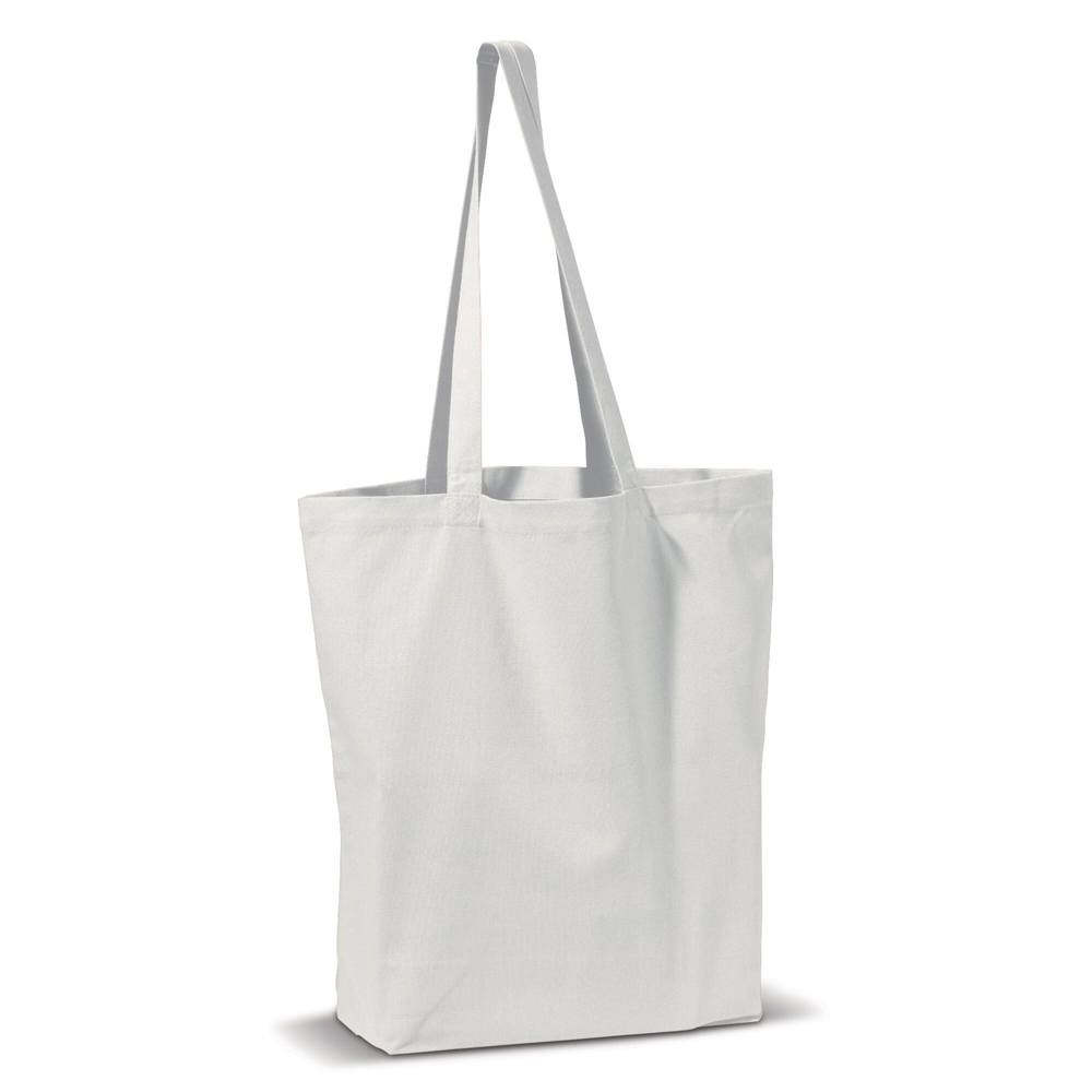 Schoudertas canvas 250g/m² 41x12x43cm - Wit