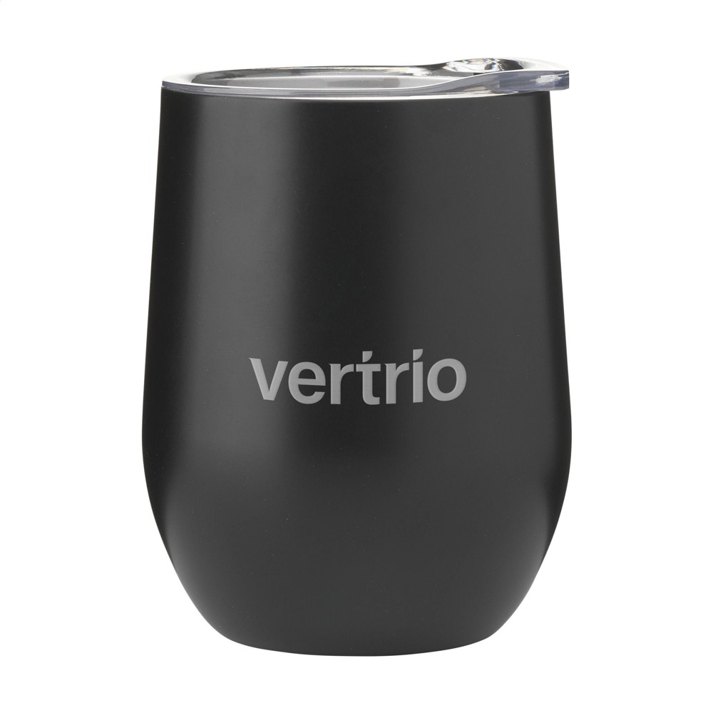 Huevo RCS Recycled Steel Cup 350 ml thermosbeker - zwart