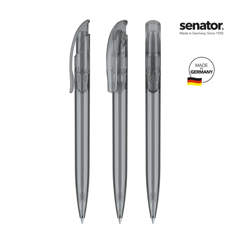 senator® Challenger Frosted  retractable pen - cool gray 9