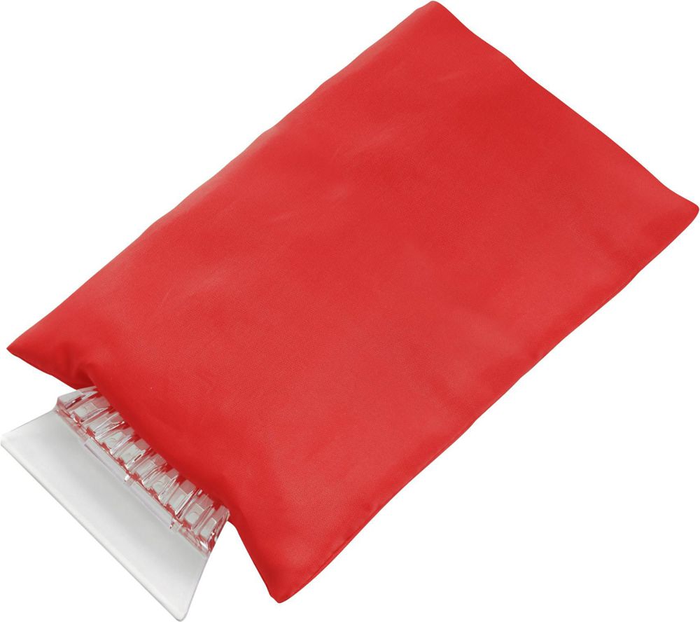 ABS ijskrabber met polyester want Doris - Rood