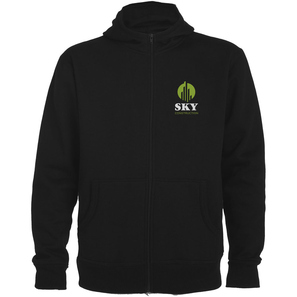 Montblanc 280 g/m² unisex hoodie met volledige rits