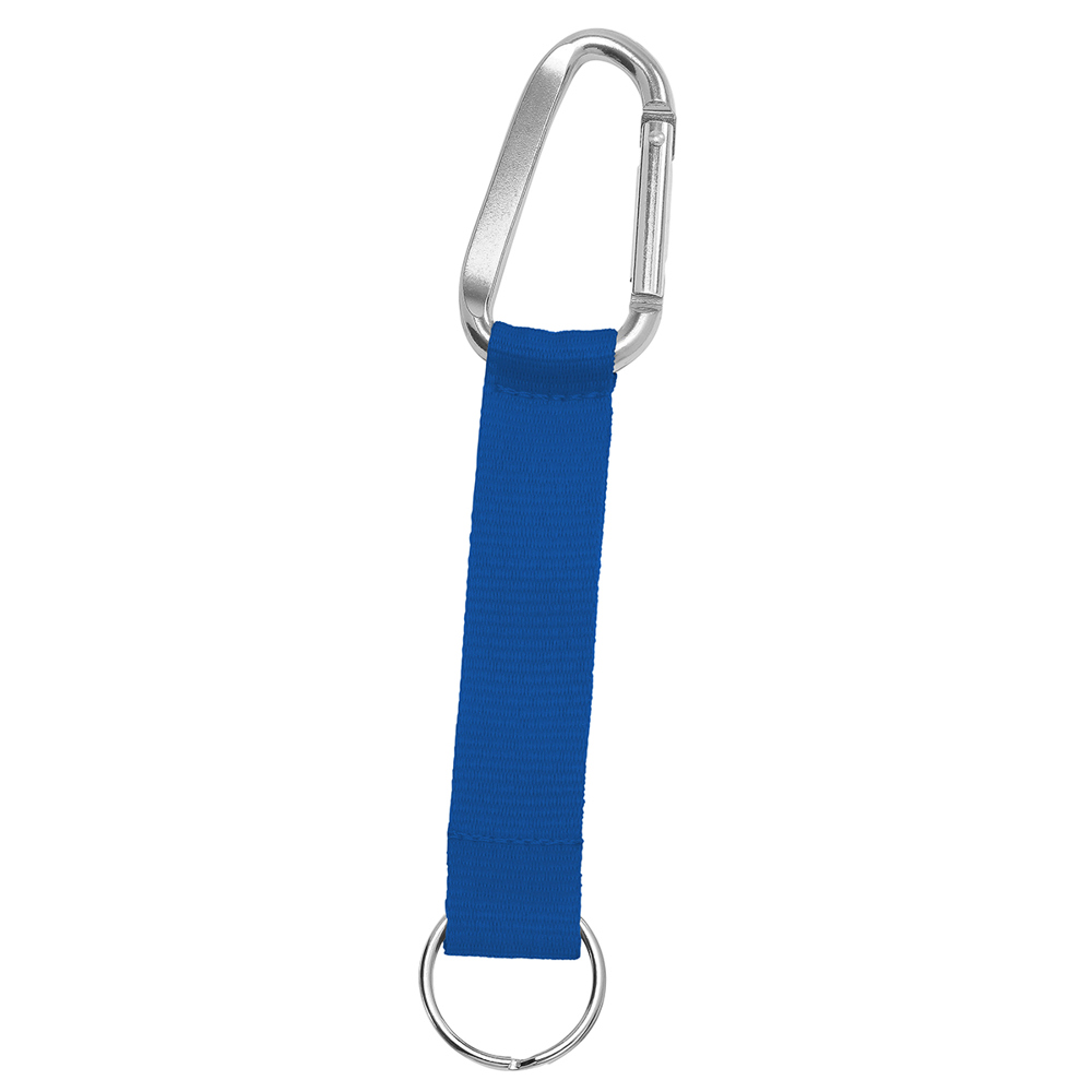 Korte keycord "Duo" - rozerood/zilver