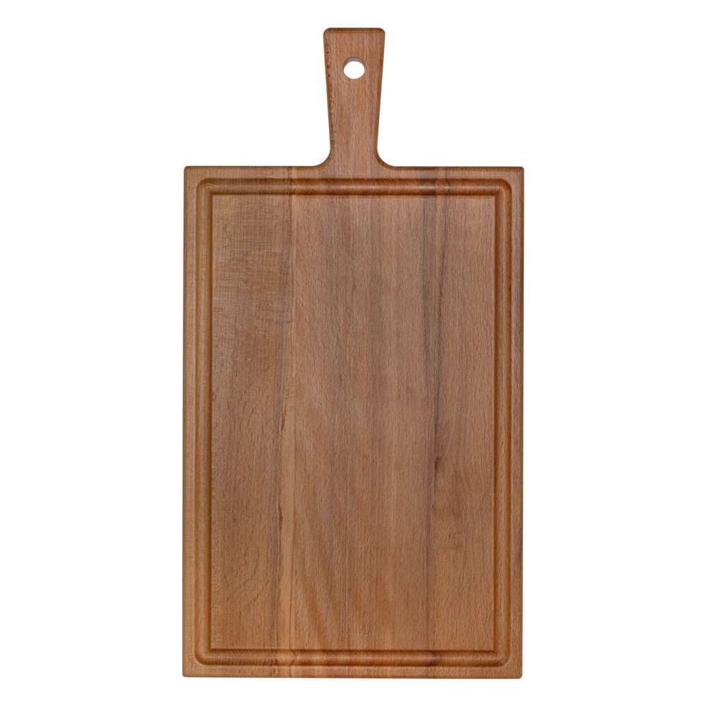 Plank met handvat beuken 37x19 cm